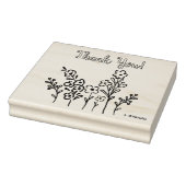 Bloemen + Dank u Stempel voor het Kleuren of het S (Stempel)
