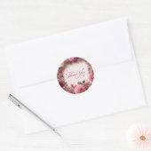 Bloemen Dank u sticker (Envelop)