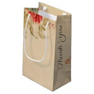  Bloemen Dank u voor uw cadeauzak Klein Cadeauzakje
