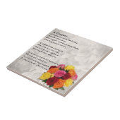 Bloemen - Daughter Poem Tile Tegeltje (Zijkant)