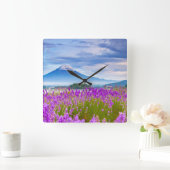 Bloemen | De Fugi Japan Vierkante Klok (Huis)