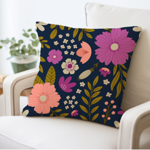 Bloemen decoratieve bloemenprint helder kussen