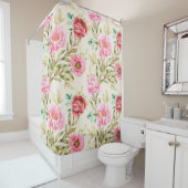 bloemen decoratieve eye-catching douchegordijn (In situ)