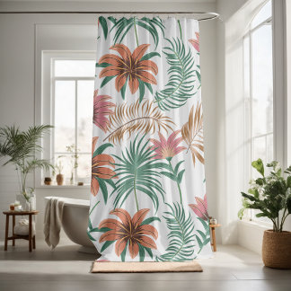 bloemen decoratieve eye-catching douchegordijn