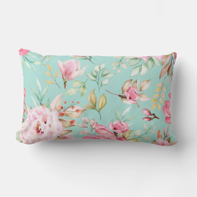  bloemen decoratieve eye-catching kussen (Voorkant)