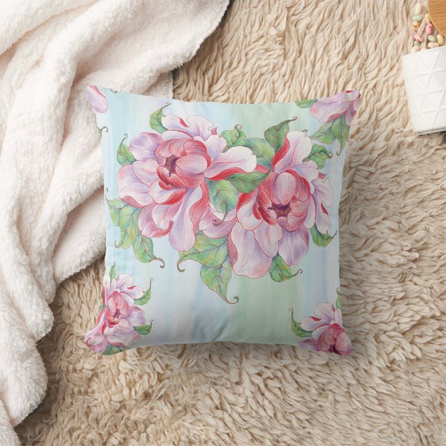  bloemen decoratieve eye-catching kussen (Creator heeft geüpload)