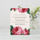 BLOEMEN DECOUPAGE BRUILOFT INSERT KAART (Staand voorkant)