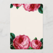 BLOEMEN DECOUPAGE BRUILOFT INSERT KAART (Achterkant)