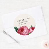 BLOEMEN DECOUPAGE DANK U STICKERS (Envelop)