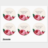 BLOEMEN DECOUPAGE DANK U STICKERS (Vel)