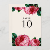  BLOEMEN DECOUPAGE TABEL NUMMER POST KAARTEN (Voorkant / Achterkant)