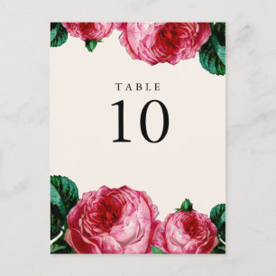 BLOEMEN DECOUPAGE TABEL NUMMER POST KAARTEN