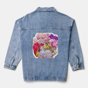 Bloemen denim jas jacket