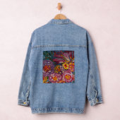 Bloemen denim jeans jas denim jacket (Hangar)