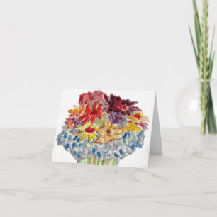 Bloemen denken aan je kaart