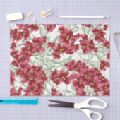 Bloemen (Design 52 Red Series) Tissuepapier (Craft)