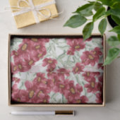 Bloemen (Design 52 Red Series) Tissuepapier (Geschenk)