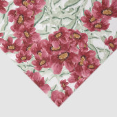 Bloemen (Design 52 Red Series) Tissuepapier (Detail)