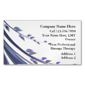 Bloemen Design Massage Magnetisch Visitekaartje (Voorkant)