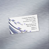 Bloemen Design Massage Magnetisch Visitekaartje (Voorbeeld)