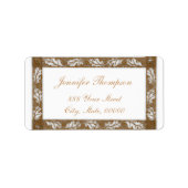 Bloemen Design van William Morris - Adresetiketten Etiket (Voorkant)