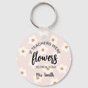 Bloemen die me helpen groeien sleutelhanger