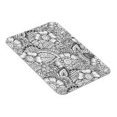 Bloemen doedelpatroon magneet (Rechterzijde)