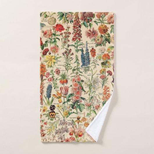 bloemen door Adolphe Millot Handdoek (Handdoek)