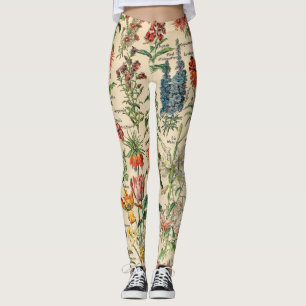  bloemen door Adolphe Millot Leggings