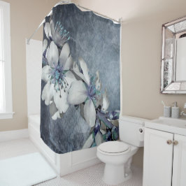 bloemen douchegordijn