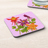 bloemen drankjes onderzetter (Linkerzijde)