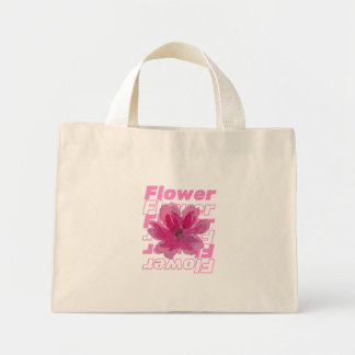 Bloemen – een eenvoudig maar elegant bloemontwerp mini tote bag