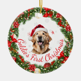 Bloemen Eerste Kerst Klassieke aandenken voor Huis Keramisch Ornament