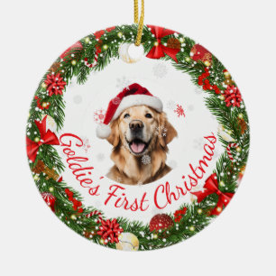 Bloemen Eerste Kerst Klassieke aandenken voor Huis Keramisch Ornament