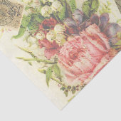 Bloemen Eiffeltoren Paris Vogelhandschrift Tissuepapier (Detail)