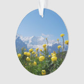 Bloemen | Eiger Monch Swiss Alps Ornament (voorkant)