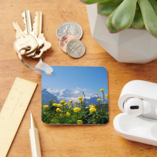 Bloemen Eiger Monch Swiss Alps Sleutelhanger