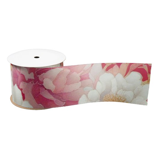 Bloemen elegant rood lint (Spoel)