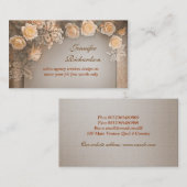 bloemen Elegant visitekaartjes Design (Voorkant / Achterkant)