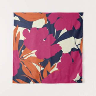 Bloemen elegantie: abstract patroon wandkleed