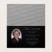 bloemen elegantie rust in rust gevouwen kaart (Binnenkant ongevouwen)