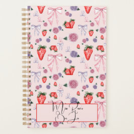Bloemen en Aardbei Coquette Planner