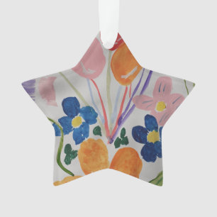 Bloemen en ballonnen Acryl Ornament