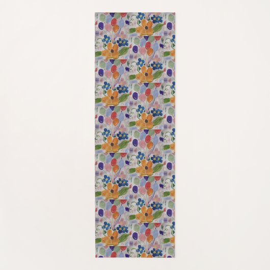 Bloemen en ballonnen Yoga Mat (Voorkant)