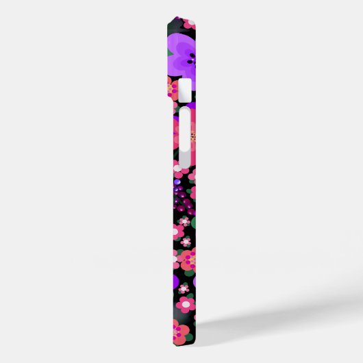 Bloemen en Berries schitterend Case-Mate iPhone Case (Achterkant / Links)