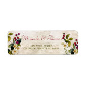 Bloemen en bessen Adresetiketten Etiket (Voorkant)
