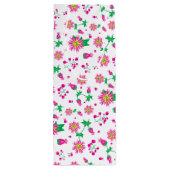 Bloemen en bessen wijn cadeautas (Achterkant)