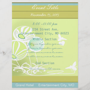Bloemen en Bijen Evenement Flyer Tuinevenementen