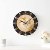 Bloemen en bijen grote klok (Huis)