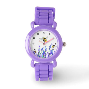 Bloemen en bijen kijken lente horloge